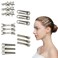 15Pcs Metal Alligator Hair Clips for Women Girls Cute Star Snap Non Slip Metal Duck Bill Hair Pins for Thick Thin Hair Rustproof Hair Styling Accessories (Style1)