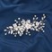 Catery Crystal Bridal Hair Clip Silver Flower Wedding Side Comb Rhinestones Bridesmaid Hairpiece Accessories for Brides and Women