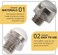 PRETYZOOM 30 Pcs Sound Eliminating Hair Accessory Practical Muffler Bumpers for Hair Haircutting Sound Hairdressing Muffler