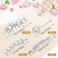 Janinka Rhinestone Hair Accessories for Wedding: Bridal Hair Pins, Crystal Bobby Pins, Silver Hairpin Barrettes, and Elegant Leaf Flower Accents for Women and Girls