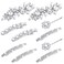 Janinka Rhinestone Hair Accessories for Wedding: Bridal Hair Pins, Crystal Bobby Pins, Silver Hairpin Barrettes, and Elegant Leaf Flower Accents for Women and Girls