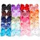 C&Eacute;LLOT 20PCS Big 6 Inch Hair Bows for Girls Grosgrain Ribbon Bow Toddler Back to School Hair Accessories with Alligator Clips for Toddlers Schoolgirls Kids Teens