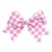 Pink Checkered Plaid Jumbo Bow Pink Big Bow Large Pink White Buffalo Plaid Huge Bow PHB09 (B1-Hair Clip Bow)