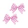 Pink Checkered Plaid Jumbo Bow Pink Big Bow Large Pink White Buffalo Plaid Huge Bow PHB09 (B1-Hair Clip Bow)