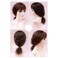 RemeeHi Clip on Curly Wavy Synthetic Top Wiglet Hairpieces for Thinning Loss Hair， Topper Hairpieces with Bangs for Women Light Brown 18 inch(Thick)