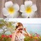 12Pcs Hawaii Plumeria Hair Clips Boho Foam Flower Alligator Hairpin Hibiscus Barrette for Beach Party Wedding Cosplay Handmade Accessory