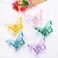 NAISIER Hair Claw Clips Jaw Clips 3.3 inch Girls Clear Butterfly Hair Clips, Beautiful Butterfly Hair Clips Hair Accessories for Girls and Women.(Large sized,5 pack)