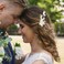 Flower Bridal Hair Clips Pearl Leaf White Ceramic Floral Wedding Hair Pieces with Clips Accessories for Women Girls