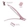 AIMIKE 6pcs Professional Hair Clips for Styling Sectioning, Anti-Slip No-Trace Duck Billed Hair Clips with Silicone Band, Salon and Home Hair Cutting Clips for Hairdresser, Women, Men - 4.3&rdquo; Long