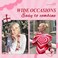 24PCS Hair Clips Set - 3 Colors White, Red, Pink Mini Satin Bows and Star Snap Clips for Girls and Women