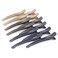 AIMIKE 12pcs No Crease Duck Billed Hair Clips with Silicone Band for Hair Styling, Rollers, Salon Sectioning &amp; Cutting, Neutral