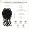 Messy Bun Hair Piece Claw Clip Synthetic Chignon Tousled Updo with Tendrils Hair Extensions Hair Bun Curly Wavy Faux Hair Bun Hair Scrunchies Hair Accessories for Women（Black）
