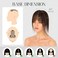 Hairro Real Hair Toppers For Women With Thinning Hair Human Hair Clip In Topper 3D Bangs Hair Clip Handmade Short Toupee Hairpiece With Air Bangs French Bang 11 Inches 21g #02 Dark Brown