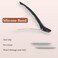 AIMIKE 6pcs Professional Hair Clips for Styling Sectioning, Non Slip No-Trace Duck Billed Hair Clips with Silicone Band, Salon and Home Hair Cutting Clips for Hairdresser, Women, Men - Black 4.3&rdquo; Long
