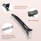 AIMIKE 6pcs Professional Hair Clips for Styling Sectioning, Non Slip No-Trace Duck Billed Hair Clips with Silicone Band, Salon and Home Hair Cutting Clips for Hairdresser, Women, Men - Black 4.3&rdquo; Long