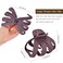 Lolalet Octopus Hair Claw Clips, 5 Pack Non-slip Jaw Clips Medium Hair Clamps for Thick Curly Long Hair, Wide Grip Hair Accessories for Women -Style C