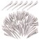 yoyokid 60PCS Hair Clips For Styling, 3.5inch Metal Duck Billed Hair Clips For Styling Sectioning, Curler Alligator Clips Hair Pins For Thick Hair Roller Salon, Silver
