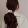 4 Pcs Gold Metal Ponytail Hair Cuffs, Minimalist Leaf Glossy Ellipse Hair Accessories, Decorative Hair Ties for Women and Girls Gift