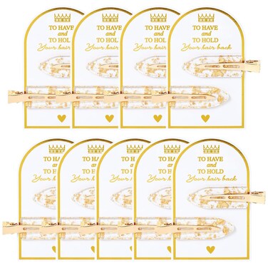 Hair Clip 9pcs, No Bend Hair Clips 5PCS 7PCS, Gold Glitter Hair Clips, Bridesmaid Proposal Gifts, Bridal Shower Cute Hairpin, Wedding Party Souvenir Decoration Gifts