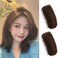 QUUPY Hair Bun Maker - Light Brown, Fluffy, Invisible, False Hair Clip - Hair Pad Styling Insert Tool - Bump It Up Volume Inserts - Women &amp; Girls with Medium to Long Hair (1 Count)