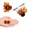 Cobahom 12 Pcs Small Claw Clips 1.2 Inch Plastic No-Slip Mini Clips for Thin Hair Styling Accessories for Women and Girls (Brown)
