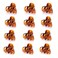 Cobahom 12 Pcs Small Claw Clips 1.2 Inch Plastic No-Slip Mini Clips for Thin Hair Styling Accessories for Women and Girls (Brown)