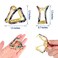 Cobahom 3 Pack Hollow Triangle Hair Clips for Women Girls 2 inch Acetate Hair Jaw Clips No-Slip Hair Clip Hair Styling Accessories for Women Lady