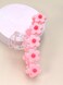 2 Pack Flower motif Big Hair Claw Clips for Women Stylish distinctive shape Hair Claw Large Claw Clip for Thick Curly Thin Hair Strong Hold jaw clips (Color+pink)