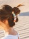 2 Pack Flower motif Big Hair Claw Clips for Women Stylish distinctive shape Hair Claw Large Claw Clip for Thick Curly Thin Hair Strong Hold jaw clips (Color+pink)