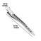 12PCS Duck Billed Clips, 3.54 Inches Rustproof Metal Alligator Curl Clips with Holes for Hair Styling, Hair Coloring, Large, Silver