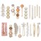 Mehayi 20 PCS Pearl Hair Clips Set Fashion Korean Acrylic Resin Hair Barrettes, Bobby Pins Hairpins for Women and Ladies Girls Headwear Styling Tools, Hair Accessories for Decorative Party Wedding
