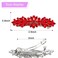 Red Austrian Hair Barrettes, Sparkly Zircon Crystal Hair Clips French Dedign Bridal Fashion Bling Rhinestons Hairpins, Wedding Hairgrip Hair Headwear Accessories for Women Girls Bride Bridesm