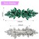 Green Austrian Hair Barrettes, Sparkly Zircon Crystal Hair Clips French Dedign Bridal Fashion Bling Rhinestons Hairpins, Wedding Hairgrip Hair Headwear Accessories for Women Girls