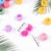 Lusofie 100pcs Mini Hair Clips, Rainbow Hair Claw Clips, Plastic Hair Clips for Women Girls, Mini Size for Thin Hair, Hair Braids Maker Beads, 100 Pcs