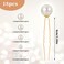 Lusofie 18Pcs Pearl Bobby Pins Bridal Wedding Hair Peals U Shaped Pearl Hair Pins Accessories for Brides Bridesmaids Women Girls(Gold)