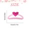 Valentine&rsquo;s Day Love-Shaped Hair Clips for Women Heart Hair Claw Clips Bright Pink Hair Claws Elegant Hair Barrettes Non-Slip Hairpins Fashion Claw Clips Valentine&rsquo;s Party Hair Accessories 1Pcs