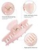 4Pcs Large Hair Claw Clips - Acrylic Big Hair Clips for Thick Hair Strong Hold Hair Jaw Clips Non-slip Banana Hair Barrettes Clips for Women Girls (Sparkle(white/purple/pink/green))