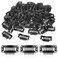 Mozeat Lens 50pack Wig Clips Snap Rubber 9 Teeth Comfortable to Sew in Secure Combs Hair Clipsfor Wigs Clip on for Women Small Pins Extensions &amp; Accessories