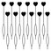 Quick Hair Beader Tool, 12Pcs Quick Topsy Tail Hair Tool for Braiding Hair Beads on Braids, Elastic Hair Braiding Set Ponytail Maker French Threader Braids Loop for Women Plait Styling(12PCS)