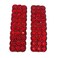 6PCS Rhinestones Snap Hair Clips for Women Girls Rectangular Hairpins Korean Barrettes Hair Accessories Red