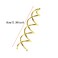 Mini Skater 2.36 inch Spiral Hair Pins Non-Scratch Rounded Tips Spiral Bobby Pins Blonde Hair Twist Screw Spin Pins for Women Buns Hair Styling DIY, Set of 20 (Gold)