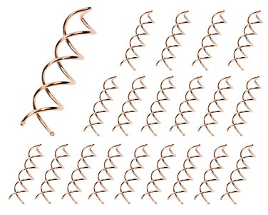 Mini Skater 2.36 inch Spiral Hair Pins Non-Scratch Rounded Tips Spiral Bobby Pins Blonde Hair Twist Screw Spin Pins for Women Buns Hair Styling DIY, Set of 20 (Rose Gold)