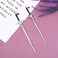 2PCS Metal Sword Hair Sticks, Chinese Hair Sticks for Buns, Sword Hair Chopsticks with Gems Sword, Hair Chopsticks for Women Hair Accessories (Silver)