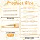 18 PCS Geometric Metal Gold Hair Styling Pins Girls Pearls Hair Clips Elegant Hair Barrettes Bridal Elegant Hair Barrette Set Gold Metal Bobby Pins Dainty Embellished Bobby Pins for Woman Girls