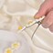 Daisy Floral Hair Clips and Barrettes - 6pcs Duckbill Clips for Women &amp; Girls, Flower Hair Accessories for Long &amp; Short Hair