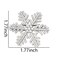 Snowflake Hair Clips Rhinestone Duckbill Hair Pins for Women Girls Silver Crystal Hair Barrettes Bridal Head Piece for Bride Wedding Hair Pins for Bridesmaid Flower Girls 2pcs