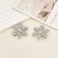 Snowflake Hair Clips Rhinestone Duckbill Hair Pins for Women Girls Silver Crystal Hair Barrettes Bridal Head Piece for Bride Wedding Hair Pins for Bridesmaid Flower Girls 2pcs