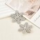Snowflake Hair Clips Rhinestone Duckbill Hair Pins for Women Girls Silver Crystal Hair Barrettes Bridal Head Piece for Bride Wedding Hair Pins for Bridesmaid Flower Girls 2pcs