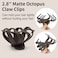 2.8 Inch Medium Octopus Hair Clips for Women, Matte Hair Claw Clips for Thin Hair, Strong Hold Non-slip Spider Octopus Clips for Fine Hair Jaw Clips