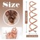 20 Pcs Spiral Bobby Hair Pins Rose Gold Hair Screws Hair Twister Hair Accessories for Women Fast Bun Thick Hair Style